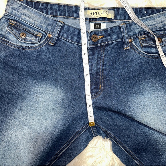Apollo Jeans | Vintage Y2K Bratz Bootcut Faded Medium Dark Wash Denim Jeans - Picture 8 of 11